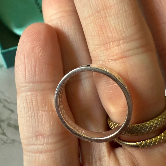 Auth. Tiffany & Co. 1837 Concave Narrow Band Ring size 9 - Picture 2 of 5